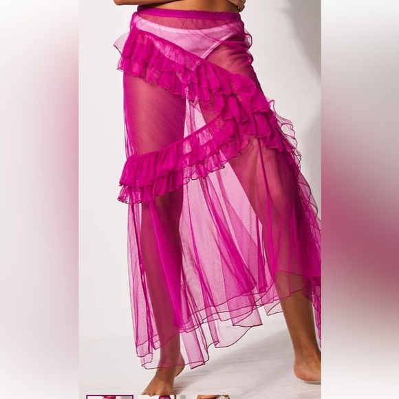 Free People Black Strike A Pose Half Slip XL - Picture 2 of 4